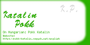 katalin pokk business card
